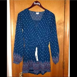 Cute boho sheer romper